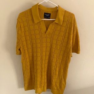 Abercrombie V-neck Polo. size medium